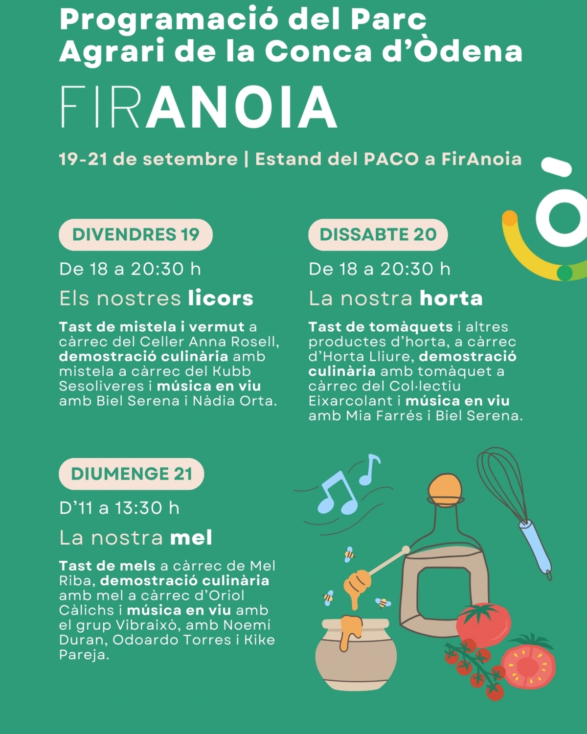 Programa d'activitats del PACO.