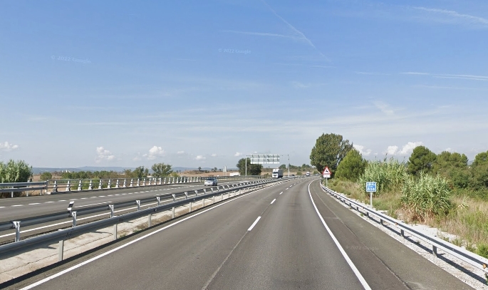 PK 557 de l'A-2. Google Maps.