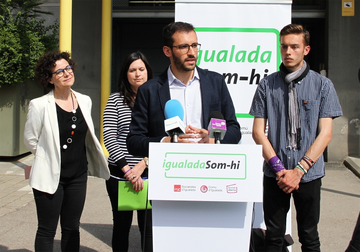 Part de l'equip d'Igualada Som-hi, durant la campanya