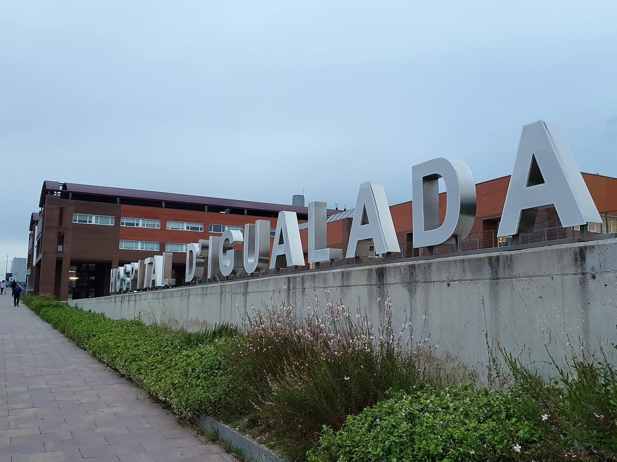 L'Hospital d'Igualada, en el seu accés a l'Avinguda de Catalunya