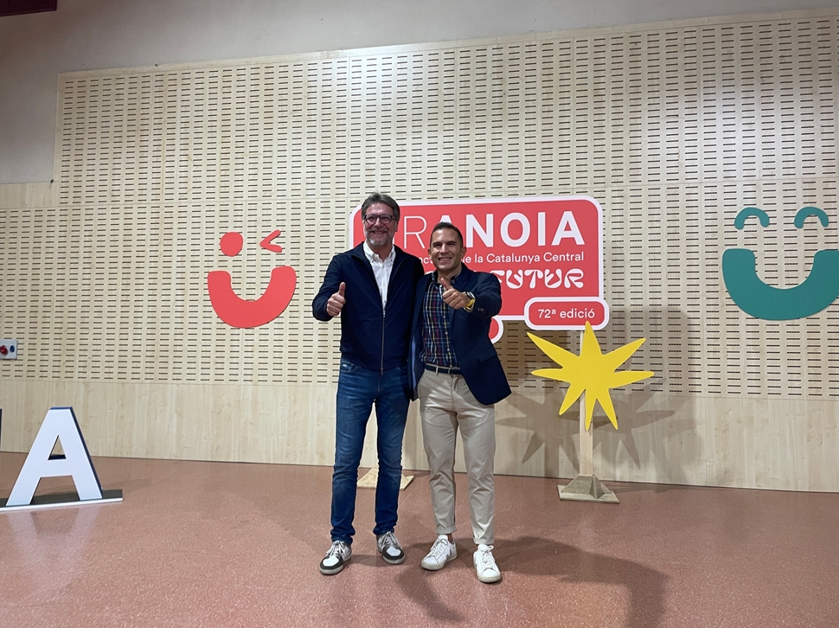 Ivan Sánchez i Jordi Marcé, regidor de Dinamització Econòmica. Marc Soler.