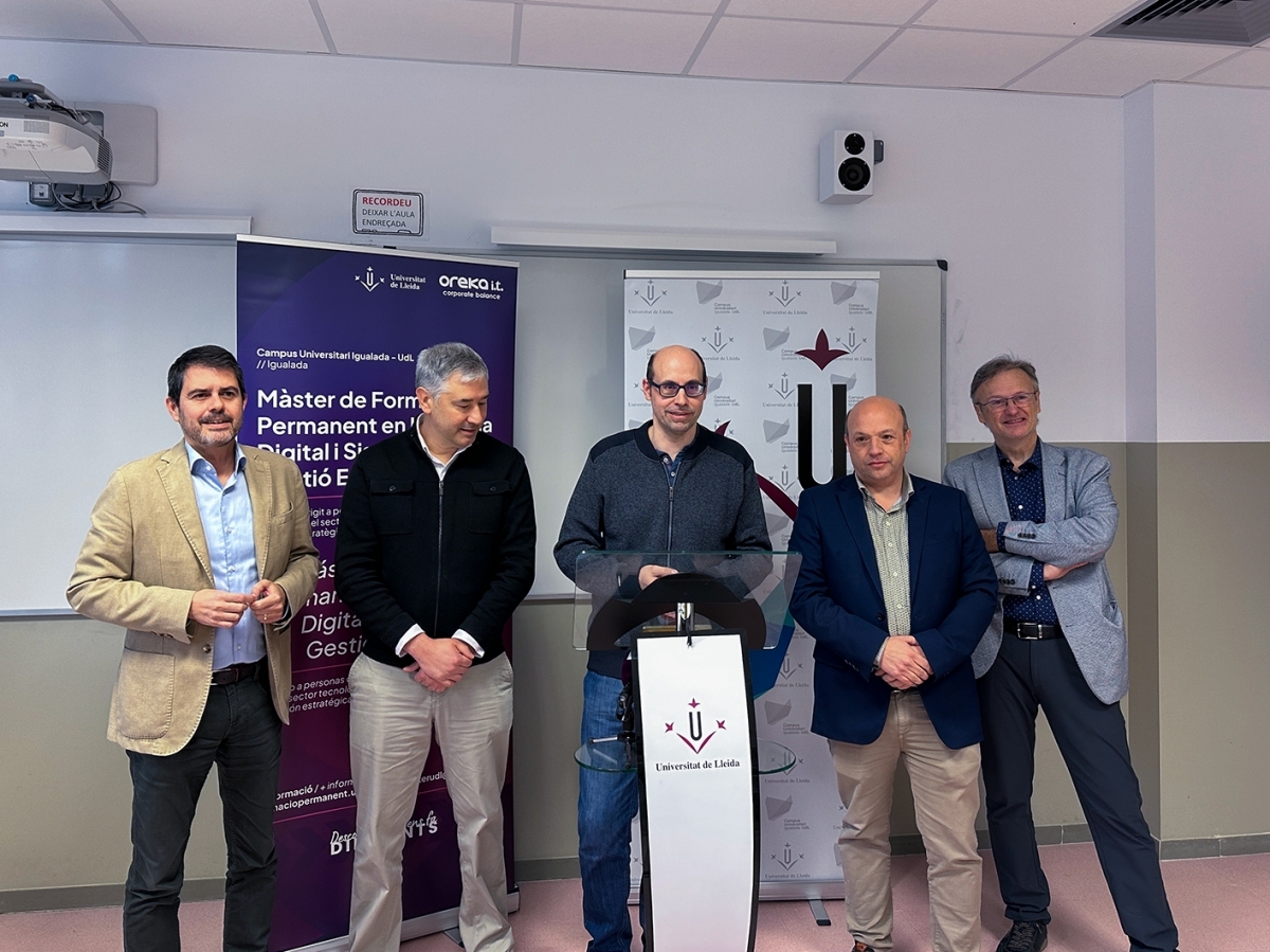 Intervenci&oacute; de Grau Baquero durant la presentaci&oacute;. Foto: Marc Soler.