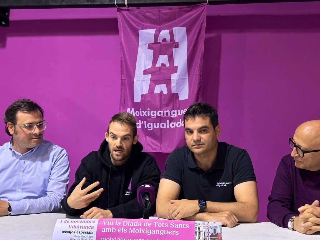 Josep Castellano explicant les intencions de la colla. Marc Soler.