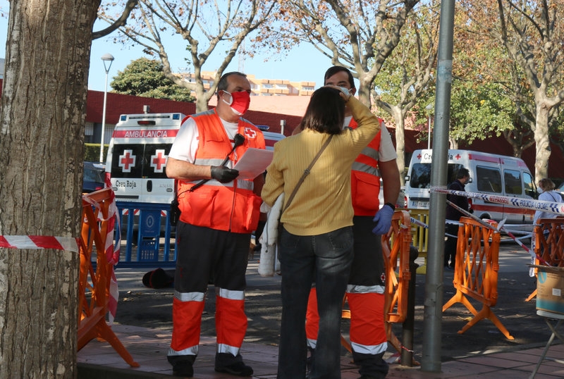 Un cribratge massiu fet a Palafrugell FOTO: ACN