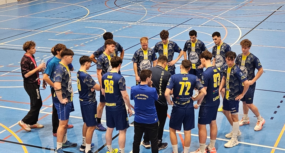 L'Igualada durant el partit. CHI.