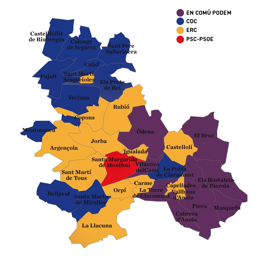 Els resultats de 2016, quan ECP va vèncer