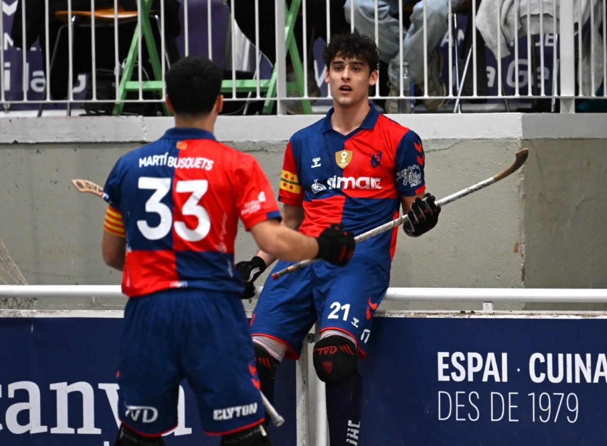 &Agrave;lex Cardil celebrant un gol. Foto: Xavi Garcia.