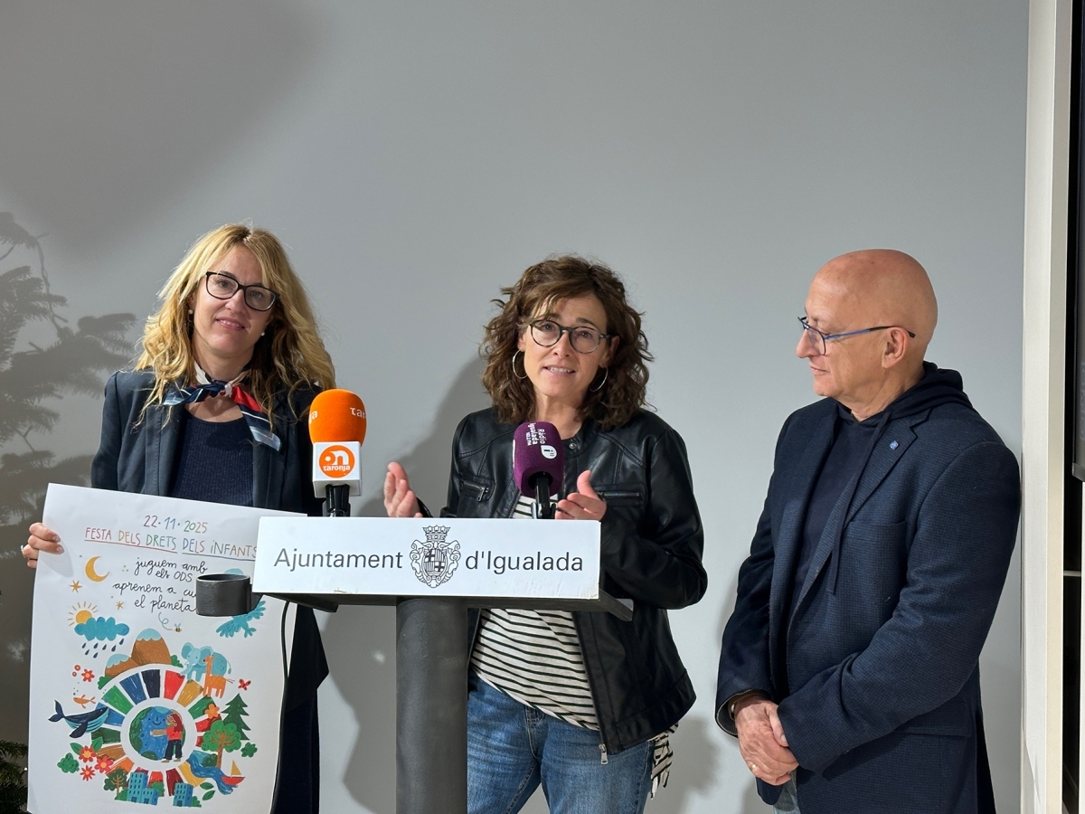 Laura Desc&agrave;rrega durant la presentaci&oacute; de la festa. Marc Soler.