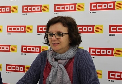 La responsable del sindicat a l'Anoia, Alfonsa Santisteban
